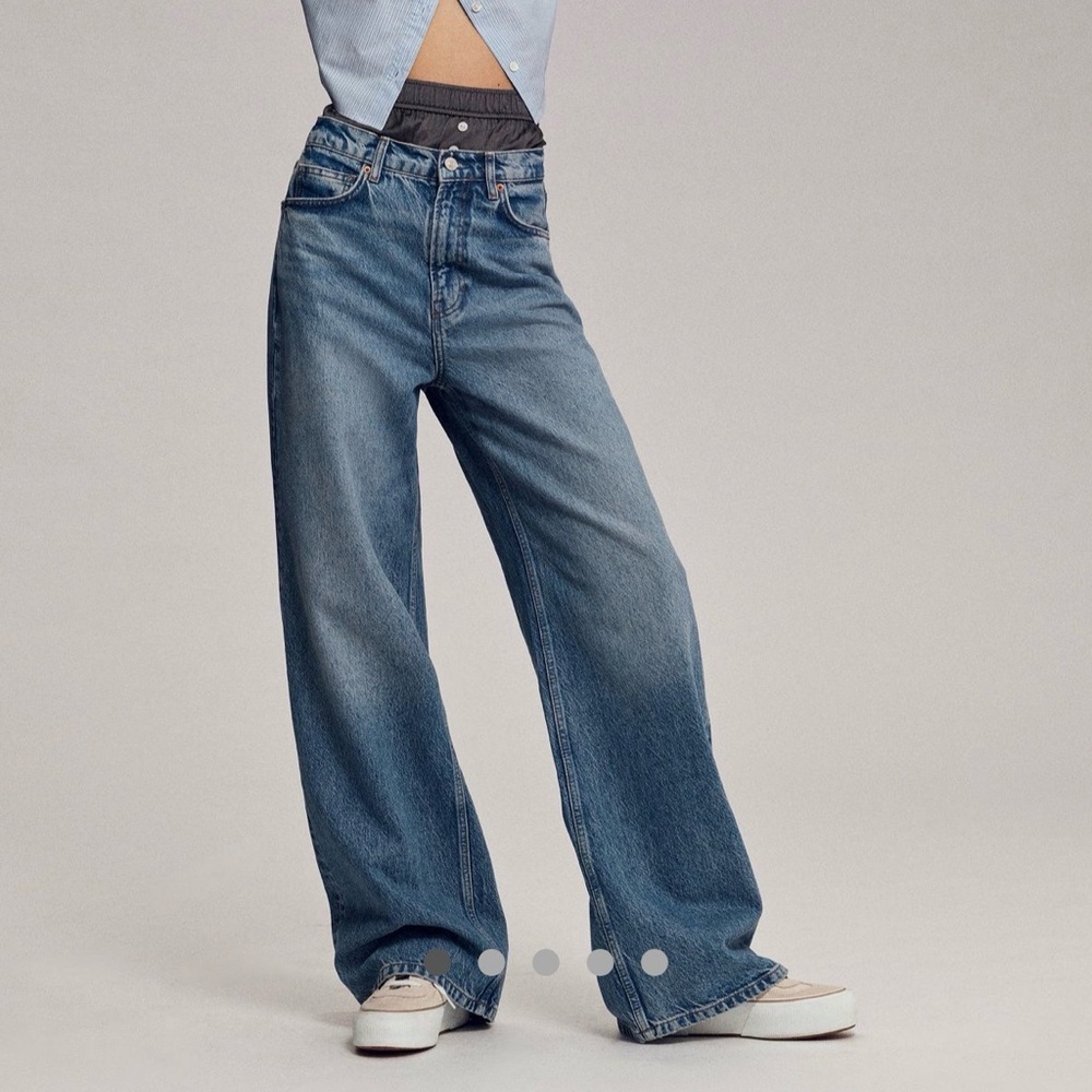 NWT - Reformation Cary - high rise slouchy wide leg jeans